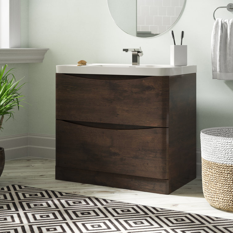 Brayden Studio Foust 900mm Freestanding Vanity Unit Wayfair.co.uk